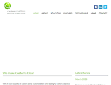 Tablet Screenshot of customsmatters.com